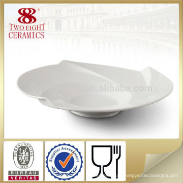 Chaozhou fabricantes de prato de porcelana prato de sopa de cerâmica de 8 polegadas